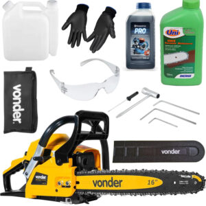 Motosserra a Gasolina 45cc Vonder + Kit Completo com Brindes